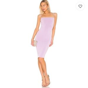 Nookie Revolve Charlize Slip Bodycon Midi Dress Purple Lavender XS
